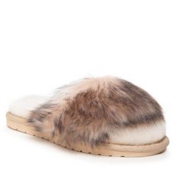 Kapcie EMU Australia. Brązowe obuwie domowe EMU Australia, bez wzorów, bez zapięcia. Za 309.00 zł.
