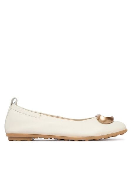 Hispanitas Baleriny HV263931 C004 Beżowy. Brązowe baleriny Hispanitas, bez wzorów, ze skóry, bez obcasa. Za 479.99 zł.