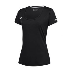 Koszulka tenisowa damska Babolat Play Cap Sleeve Top. Czarne bluzki BABOLAT, bez wzorów, sportowe, bez kołnierzyka, bez ramiączek. Za 149.99 zł.