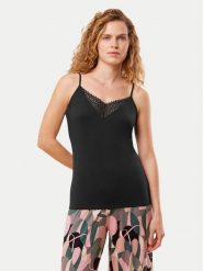 Triumph Koszulka piżamowa Aura Spotlight 10221405 Czarny Regular Fit. Czarne koszule nocne Triumph, bez wzorów, bez ramiączek. Za 119.99 zł.