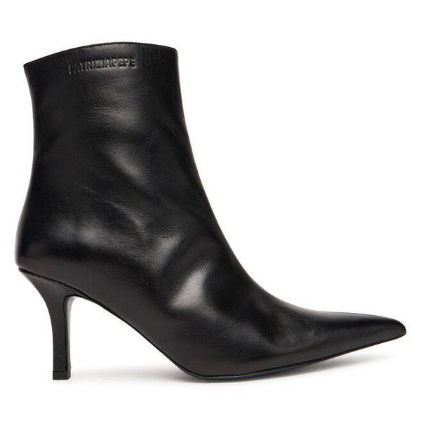 Botki Patrizia Pepe. Czarne botki Patrizia Pepe, bez wzorów, bez obcasa, na szpilce, bez zapięcia. Za 1,259.00 zł.