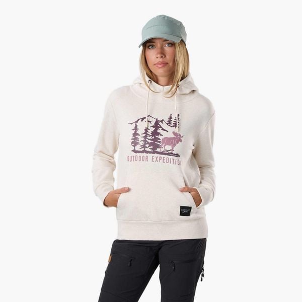 Bluza Z Kapturem Kobieta Forest Oddychający. Brązowe bluzy SWEDEMOUNT, l, bez wzorów, z bawełny, z kapturem. Za 199.99 zł.