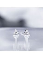 CARATELLI Złote kolczyki-wkrętki "Anna" z diamentami rozmiar: onesize. Szare kolczyki CARATELLI, z diamentem, złote. Za 1,035.99 zł.