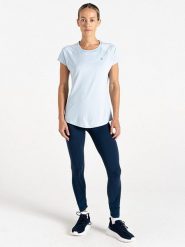 Dare 2b Koszulka sportowa "Corral Tee" w kolorze błękitnym rozmiar: 44. Niebieskie koszulki sportowe Dare 2b, bez wzorów, z materiału, bez ramiączek, outdoorowe. Za 61.60 zł.