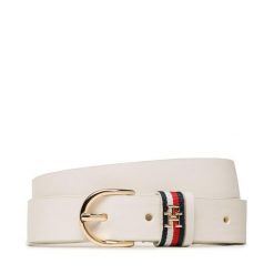 Pasek Damski Tommy Hilfiger. Białe paski TOMMY HILFIGER, bez wzorów. Za 129.99 zł.