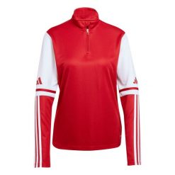 Bluza damska adidas Squadra 25 Training Top. Czerwone bluzy Adidas, na zimę, bez wzorów, z tkaniny, bez kaptura. Za 131.99 zł.