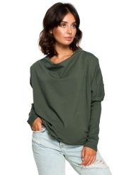 Be Wear Bluza w kolorze khaki rozmiar: L/XL. Brązowe bluzy Be Wear, l, bez wzorów, bez kaptura. Za 131.74 zł.