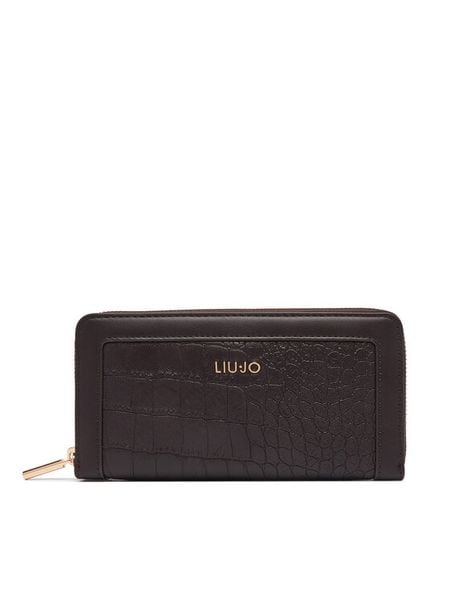 Liu Jo Portfel AF6170 ES042 Brązowy ciemny. Brązowe portfele Liu Jo, bez wzorów, ze skóry. Za 339.99 zł.