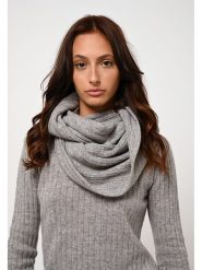 AUTHENTIC CASHMERE Kaszmirowy szal-koło "Tommy" w kolorze szarym - 64 x 40 cm rozmiar: onesize. Szare szaliki AUTHENTIC CASHMERE, bez wzorów, z kaszmiru. Za 272.95 zł.
