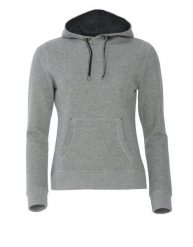 Clique Classic Hoody Women bluza z kapturem szary melanż. Szare bluzy CLIQUE, m, bez wzorów, z bawełny, z kapturem. Za 309.10 zł.