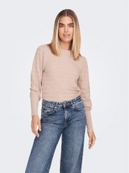 ONLY Sweter 15264797 Różowy Regular Fit. Czerwone swetry Only, xl, bez wzorów, z wiskozy, bez ramiączek. Za 49.99 zł.