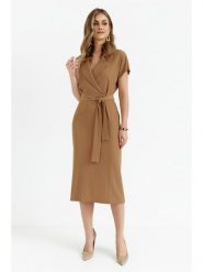 Stylove Sukienka w kolorze karmelowym rozmiar: S. Brązowe sukienki Stylove, s, bez wzorów, bez kołnierzyka, bez ramiączek, midi. Za 250.35 zł.