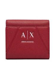 Armani Exchange Portfel XW002819 AF26569 U5102 Czerwony. Czerwone portfele Armani Exchange, bez wzorów, ze skóry. Za 299.99 zł.