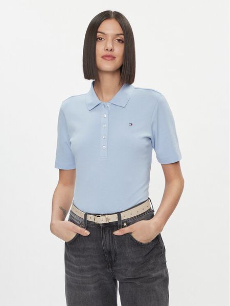 Tommy Hilfiger Polo 1985 Reg Pique Polo Ss WW0WW37820 Błękitny Regular Fit. Niebieskie koszulki polo TOMMY HILFIGER, s, bez wzorów, z bawełny, bez kołnierzyka, bez ramiączek. Za 269.99 zł.