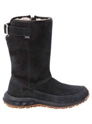Jack Wolfskin Skórzane kozaki zimowe "Queenstown Texapore" w kolorze antracytowym rozmiar: 40. Czarne kozaki Jack Wolfskin, na zimę, z materiału, bez obcasa, bez zapięcia. Za 428.43 zł.