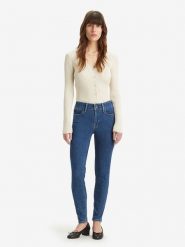 Levi's Dżinsy "711" - Skinny fit - w kolorze niebieskim rozmiar: W30/L30. Niebieskie jeansy Levi's®, l, z aplikacjami. Za 184.46 zł.