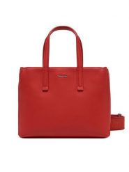Calvin Klein Torebka Ck Must Small Tote K60K612904 Czerwony. Czerwone torebki klasyczne Calvin Klein, bez wzorów, ze skóry, bez dodatków. Za 389.99 zł.