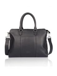 Bellicci Skórzana torebka "Kady" w kolorze czarnym - 42 x 30 x 11 cm rozmiar: onesize. Czarne torby na ramię Bellicci, bez wzorów, z materiału, przez ramię, bez dodatków. Za 347.99 zł.