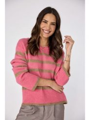 LIEBLINGSSTÜCK Sweter w kolorze zielono-różowym rozmiar: 44. Różowe swetry LIEBLINGSSTÜCK, bez wzorów, bez ramiączek. Za 226.24 zł.