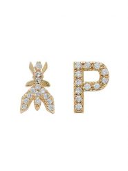 Patrizia Pepe Kolczyki 8J1056/M009 FE35 Złoty. Żółte kolczyki Patrizia Pepe, metalowe. Za 249.99 zł.