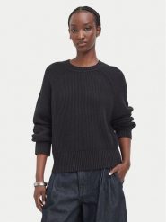 G-STAR Sweter D30075-E813 Czarny Regular Fit. Czarne swetry G-Star, xl, bez wzorów, z syntetyku, bez ramiączek. Za 389.99 zł.
