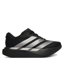 Buty do biegania adidas. Czarne obuwie sportowe Adidas, bez zapięcia, do biegania. Za 439.99 zł.