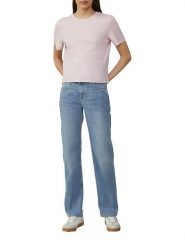 S.Oliver Koszulka w kolorze jasnoróżowym rozmiar: 38. Różowe bluzki S.Oliver, s, bez wzorów, z bawełny, bez kołnierzyka, bez ramiączek. Za 43.95 zł.