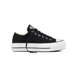 Sneakers Converse All Star Chuck Taylor Platform Canvas Czarne. Czarne trampki Converse, bez wzorów, bez zapięcia. Za 280.99 zł.