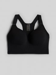 4F Biustonosz treningowy z wysokim wsparciem damski - czarny S. Czarne bielizna sportowa 4f, s, bez wzorów. Za 179.99 zł.