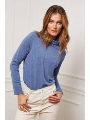 Joséfine Koszulka "Dibala" w kolorze niebieskim rozmiar: S. Niebieskie bluzki Joséfine, s, bez wzorów, z kaszmiru, bez kołnierzyka, bez ramiączek. Za 130.99 zł.