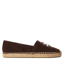 Espadryle Tory Burch. Brązowe espadryle Tory Burch, bez wzorów, bez obcasa, bez zapięcia. Za 1,399.00 zł.