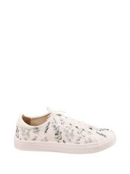 Noosy Skórzane sneakersy w kolorze biało-zielonym ze wzorem rozmiar: 40. Białe trampki Noosy, bez wzorów, ze skóry, bez zapięcia. Za 177.95 zł.