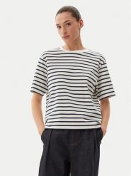 Max Mara T-Shirt 2515941042650 Granatowy Regular Fit. Niebieskie t-shirty Max Mara, xs, bez wzorów, z bawełny, bez kołnierzyka, bez ramiączek. Za 249.99 zł.
