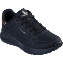 Buty sportowe damskie Skechers Uno Lite Shimmer Along. Czarne obuwie sportowe Skechers, z syntetyku, bez zapięcia, na fitness i siłownię. Za 490.00 zł.
