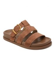 Sixth Sens Klapki w kolorze karmelowym rozmiar: 36. Brązowe klapki Sixth Sens, bez wzorów, z otwartym noskiem, bez obcasa. Za 104.99 zł.