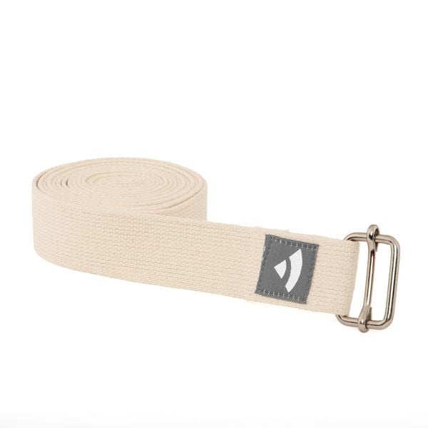 Pasek do jogi Bodhi Asana belt XL 3m - ecru. Brązowe paski BODHI, bez wzorów, z bawełny, sportowe. Za 49.99 zł.
