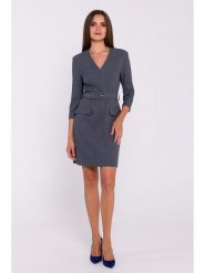 Stylove Sukienka w kolorze szarym rozmiar: S. Szare sukienki Stylove, na co dzień, s, bez wzorów, z tkaniny, bez kołnierzyka, bez ramiączek, mini, proste. Za 189.29 zł.