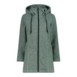 Parka z kapturem z futrzanym wykończeniem z technicznego polarowego materiału dl. Czarne parki CMP, z futra, eleganckie, z kapturem. Za 390.25 zł.