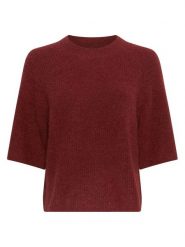 MOSS COPENHAGEN Sweter "Milania" w kolorze bordowym rozmiar: M/L. Czerwone swetry Moss Copenhagen, l, bez wzorów, z poliamidu, bez ramiączek. Za 240.99 zł.