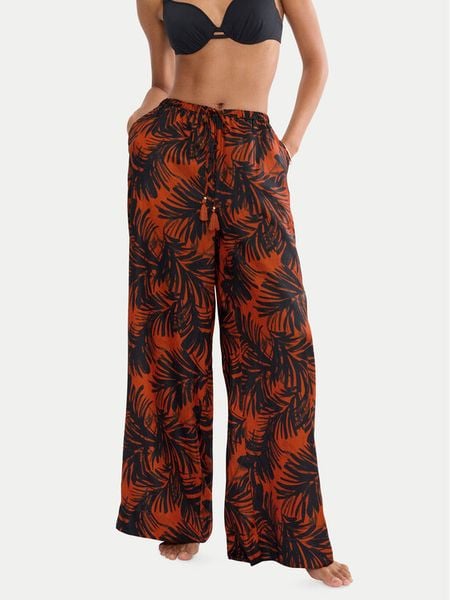 Triumph Spodnie materiałowe Summer 10227246 Brązowy Wide Leg. Brązowe spodnie materiałowe Triumph, bez wzorów, z materiału. Za 118.00 zł.