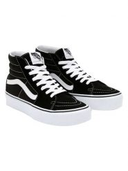 Vans Skórzane sneakersy "Sk8-Hi" w kolorze czarnym rozmiar: 39. Czarne trampki Vans, bez wzorów, za kostkę, bez zapięcia. Za 295.99 zł.