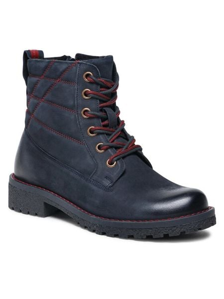 Lasocki Trapery WI16-GIRO-02 Granatowy. Niebieskie trapery i śniegowce Lasocki, z nubiku. Za 215.99 zł.