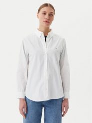 Tommy Jeans Koszula DW0DW20290 Biały Regular Fit. Białe koszule Tommy Jeans, l, bez wzorów, z bawełny, bez kołnierzyka, bez ramiączek. Za 269.99 zł.