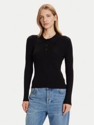 Vero Moda Sweter Siljerib 10336674 Czarny Slim Fit. Czarne swetry Vero Moda, s, bez wzorów, z wiskozy, bez ramiączek. Za 159.99 zł.