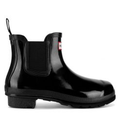 Kalosze Hunter. Czarne kalosze Hunter, bez wzorów. Za 399.99 zł.