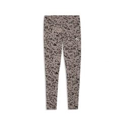 Damskie legginsy Essentials ze zwierzęcym nadrukiem PUMA. Brązowe legginsy Puma, bez wzorów, do biegania. Za 169.00 zł.
