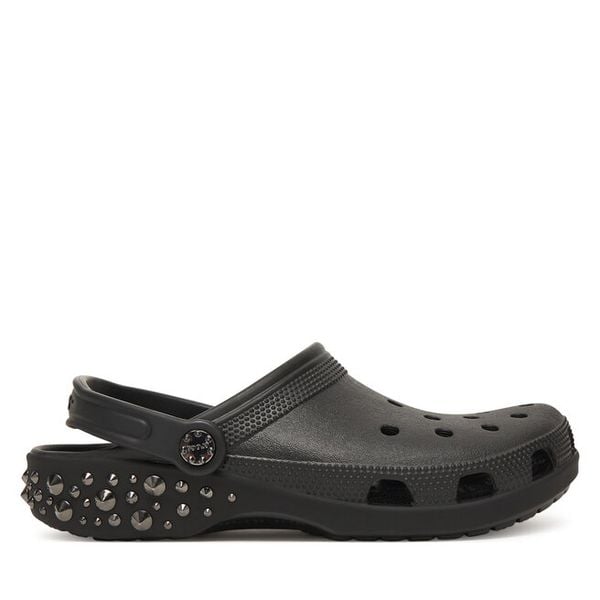 Klapki Crocs. Czarne klapki Crocs, bez wzorów, bez obcasa. Za 269.99 zł.