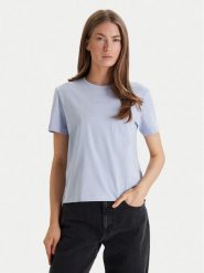 Calvin Klein T-Shirt LV044C905G Fioletowy Regular Fit. Fioletowe t-shirty Calvin Klein, s, bez wzorów, z bawełny, bez kołnierzyka, bez ramiączek. Za 139.99 zł.