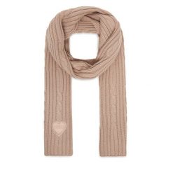 Szalik Guess. Brązowe szaliki Guess, z aplikacjami. Za 139.99 zł.