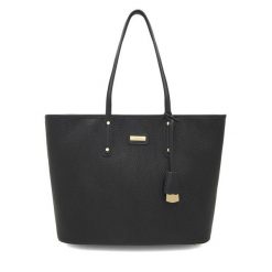 Torebka QUAZI. Czarne shopper QUAZI, bez wzorów, bez dodatków. Za 219.99 zł.